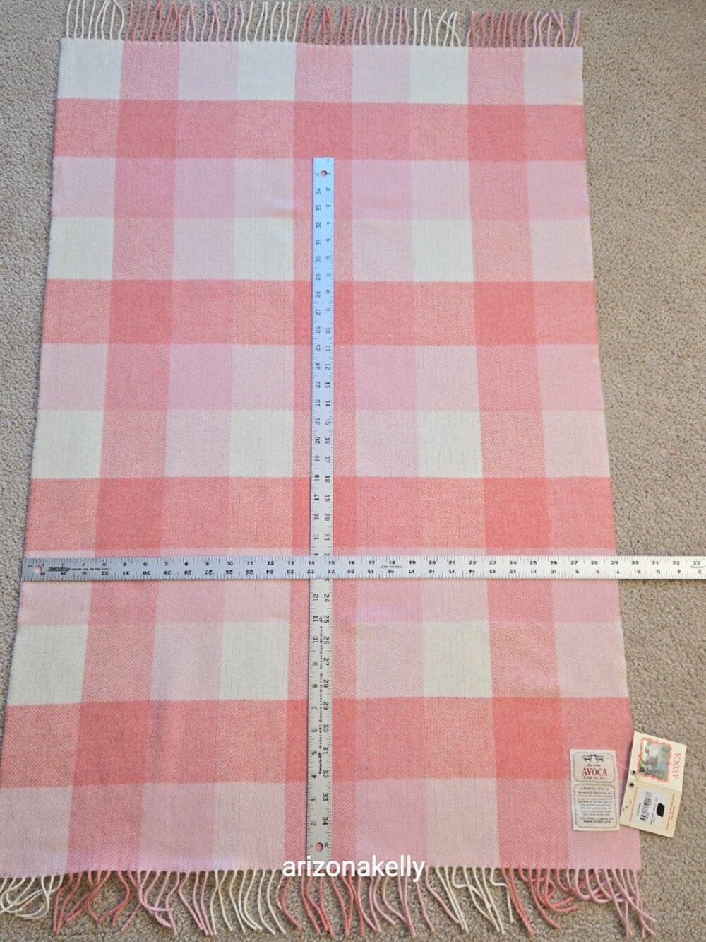 NWT Avoca Lap Blanket Throw Baby Wrap Pink Lambswool Herringbone Ireland - Picture 2 of 9
